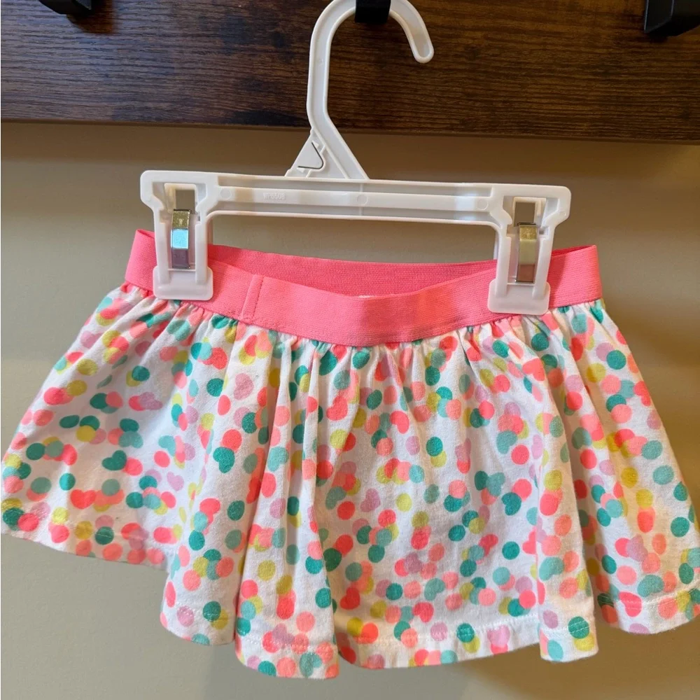 Jumping Beans Toddler Girls Polka Dot Skort Skirt Size 2T